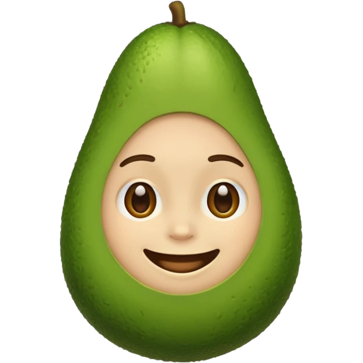 avocodo with short gray hair emoji