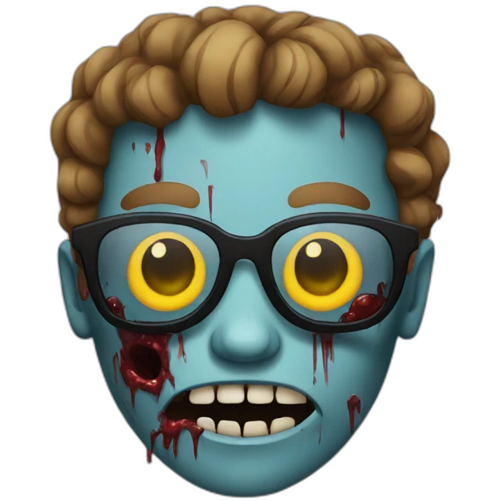 Zombie with sunglasses  emoji