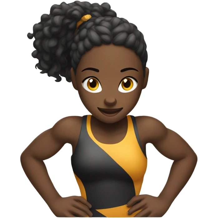Black girls wrestling emoji
