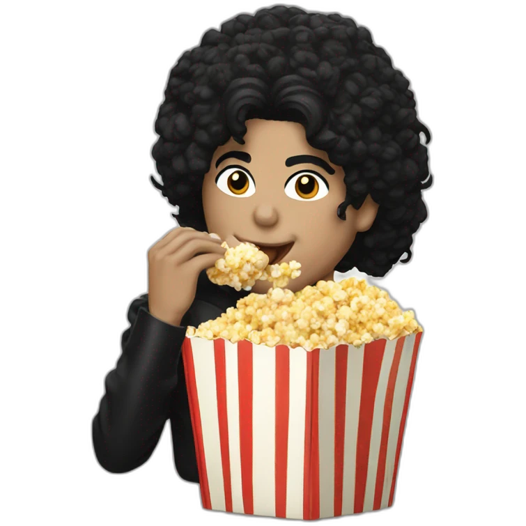 michael jackson eating popcorn emoji