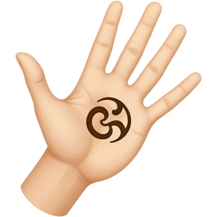 Triskelion hand signal emoji