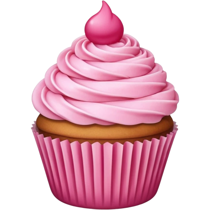 cupcake with pink icing emoji