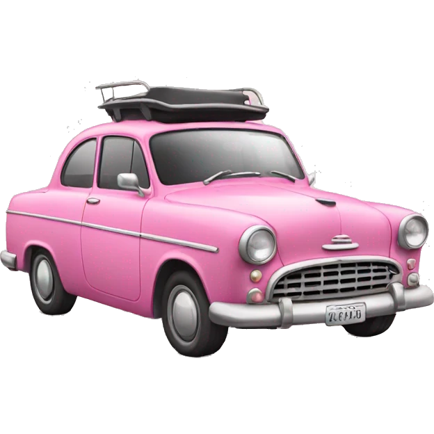 pink old car emoji