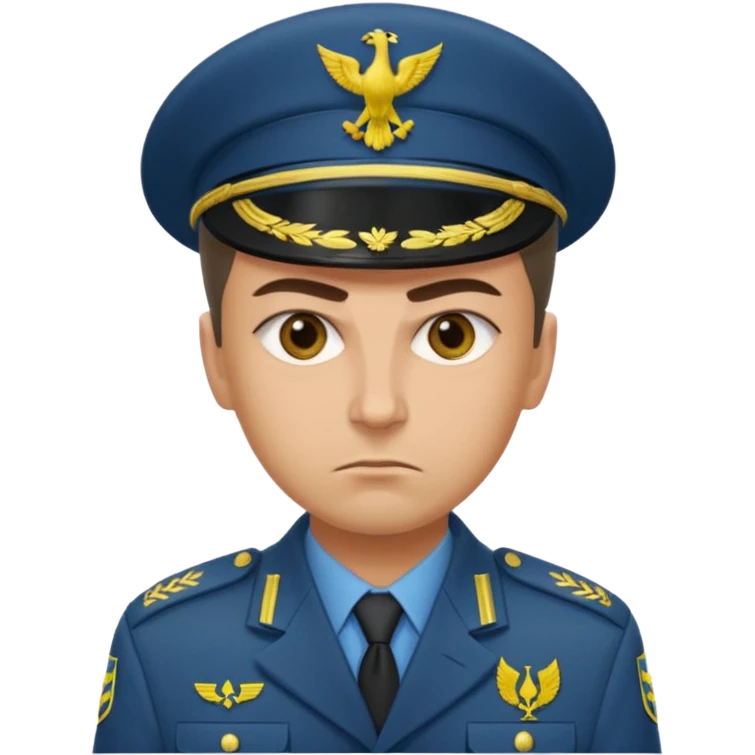 generate realistic military logistics department manager from ukraine emoji