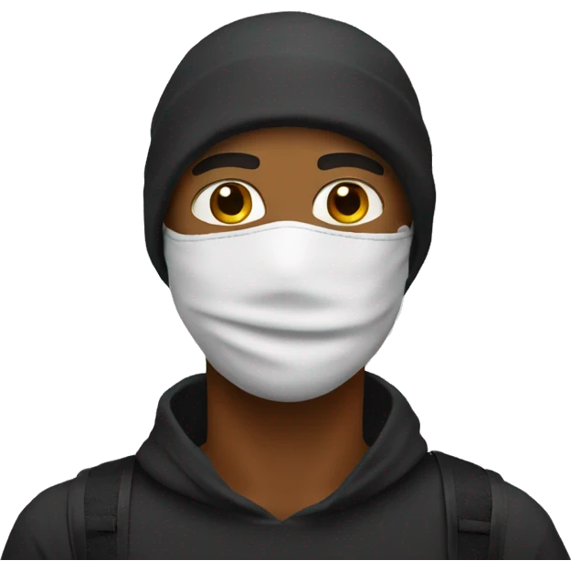 A guy with a ski mask  emoji