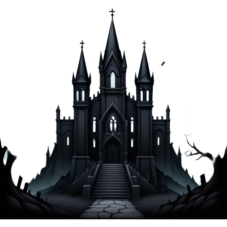 Badass dark gothic edgy scenery  emoji