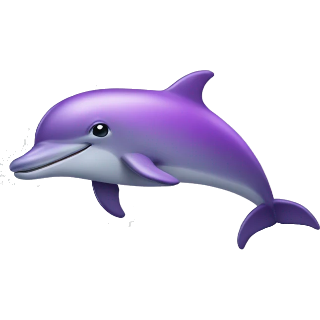 Purple dolphin emoji