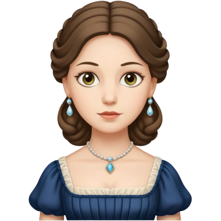1800's american female emoji