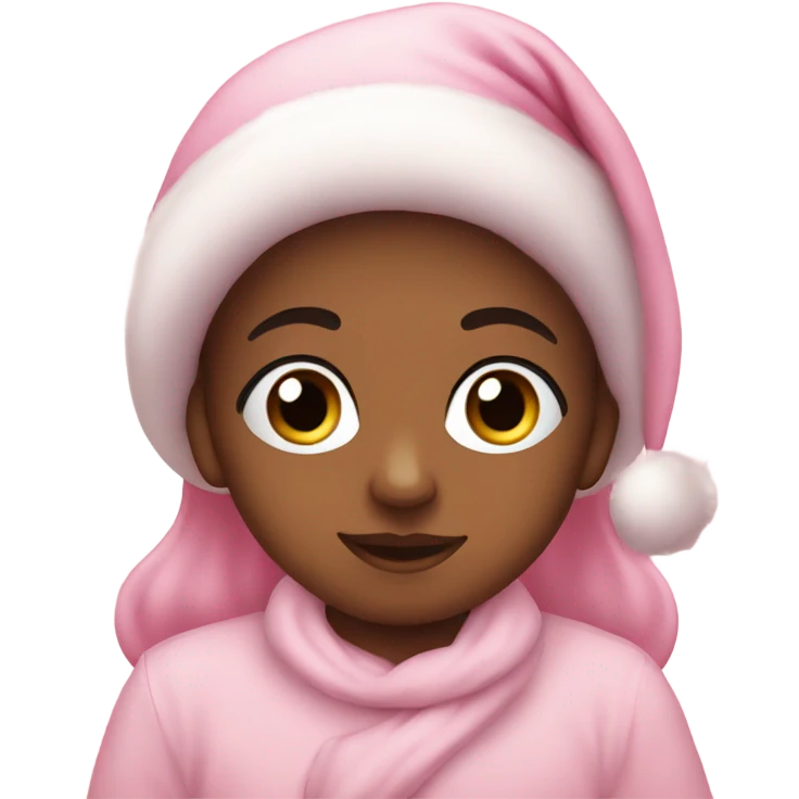 Baby pink Christmas emoji