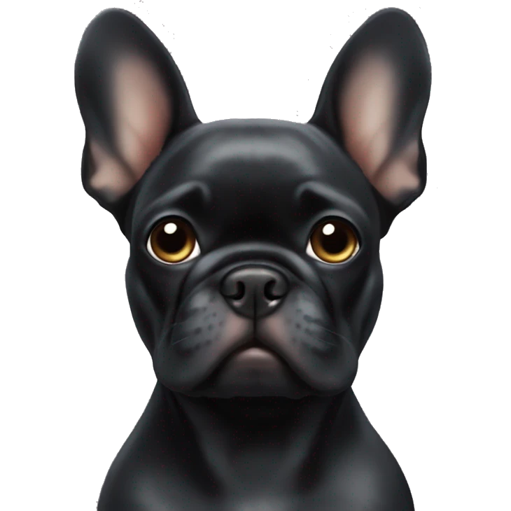 Black Frenchie layiny emoji