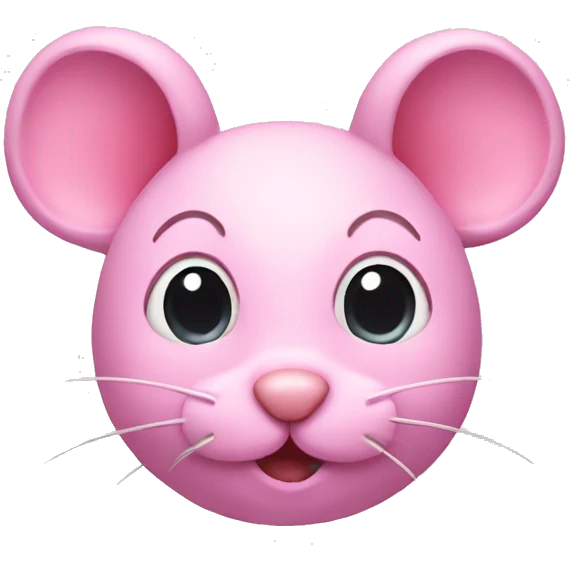 Pink mouse emoji