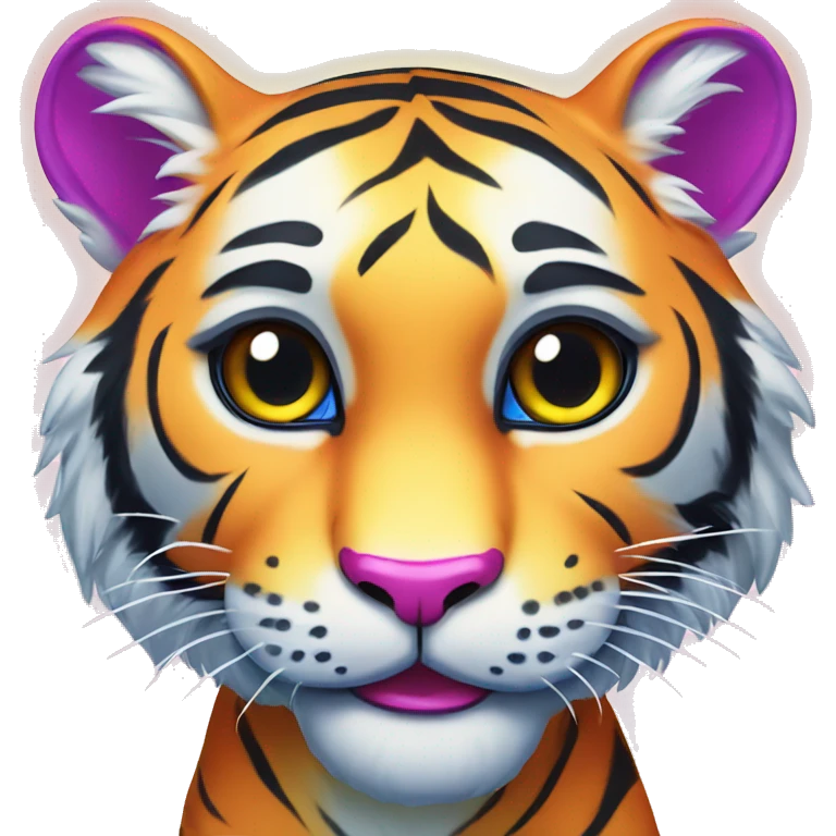 lisa frank tiger emoji
