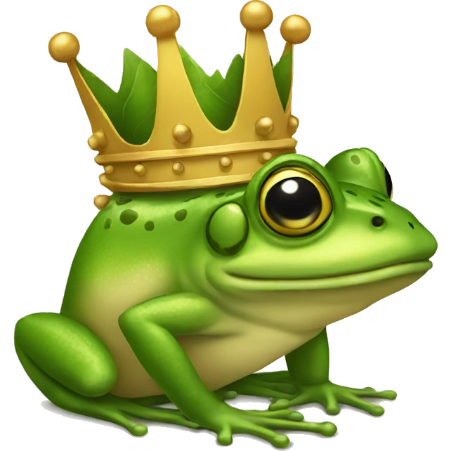 King Frog emoji
