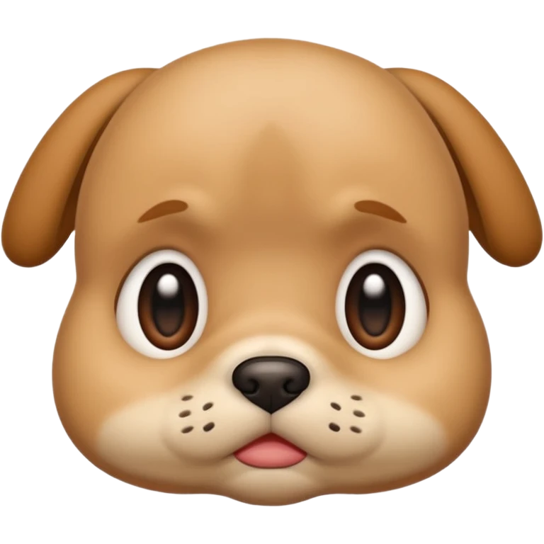 sad face with a big pouty bottom lip, and puppy eyes emoji