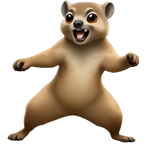 hyrax dancing emoji