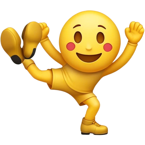 happy emoji kicking their feet  emoji