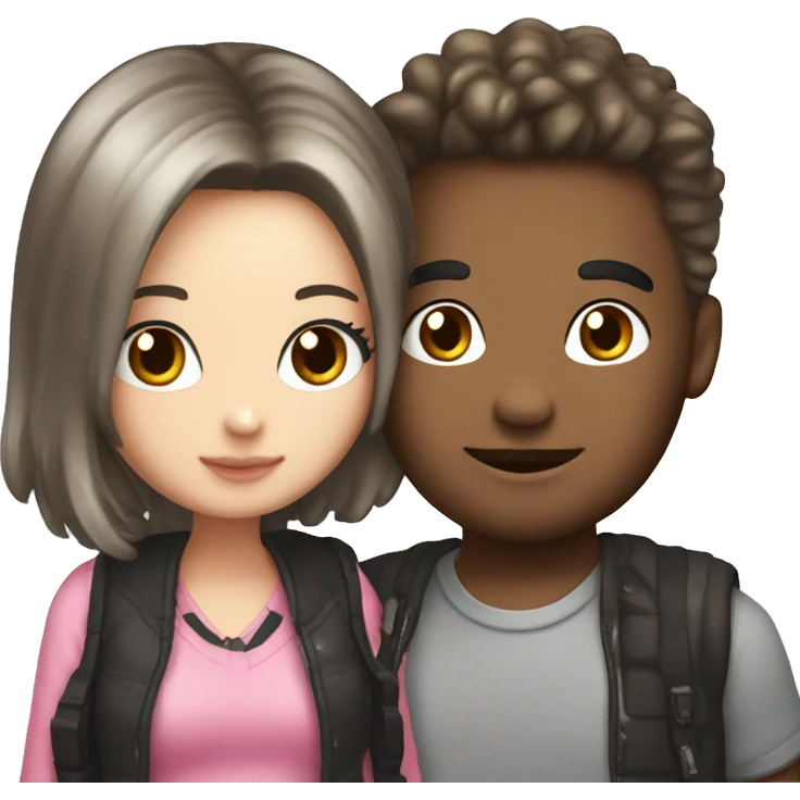 hello kitty with her boyfriend Daniel emoji