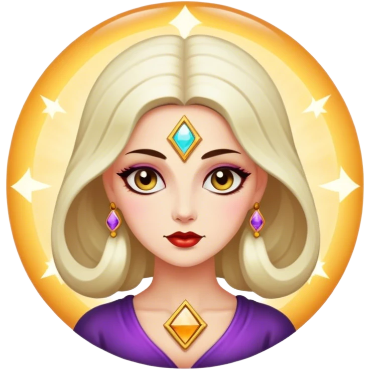Vintage female psychic emoji