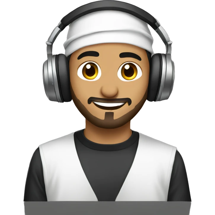 Muslim arab Dj emoji