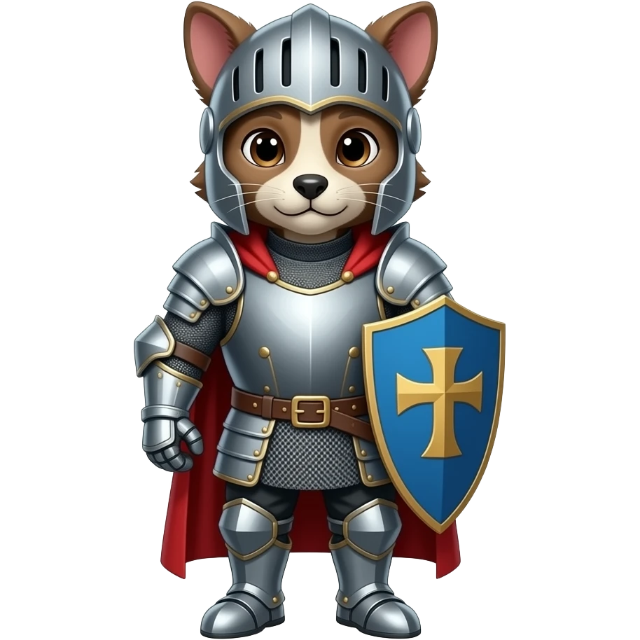 Animals in knight suit emoji