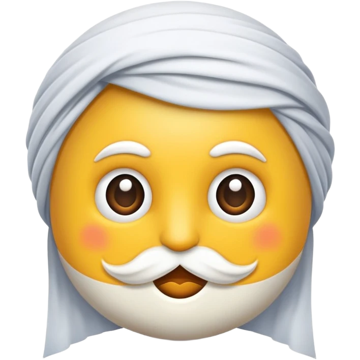 Arap örtüsü takan bir genç emoji