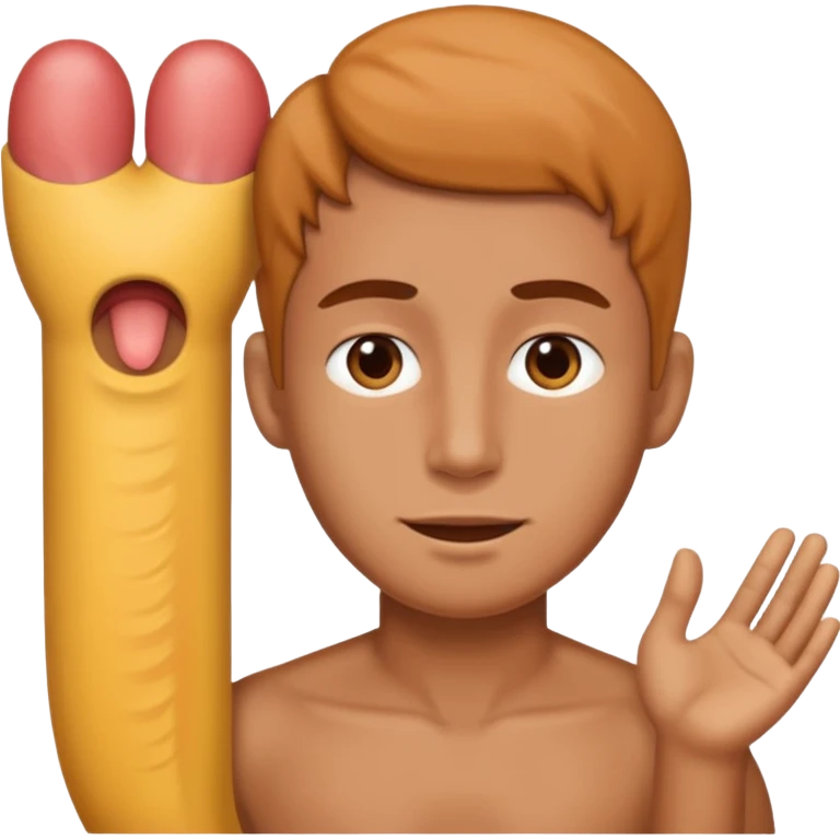 A dick big emoji