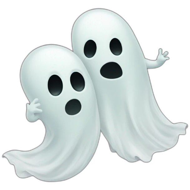 Ghosts getting drunk emoji