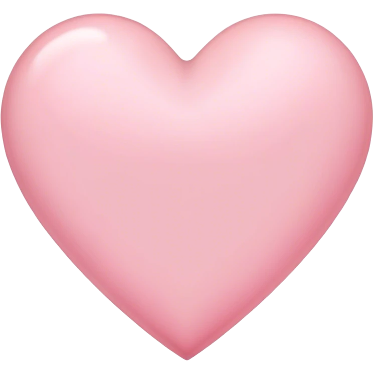 Light pink heart  emoji