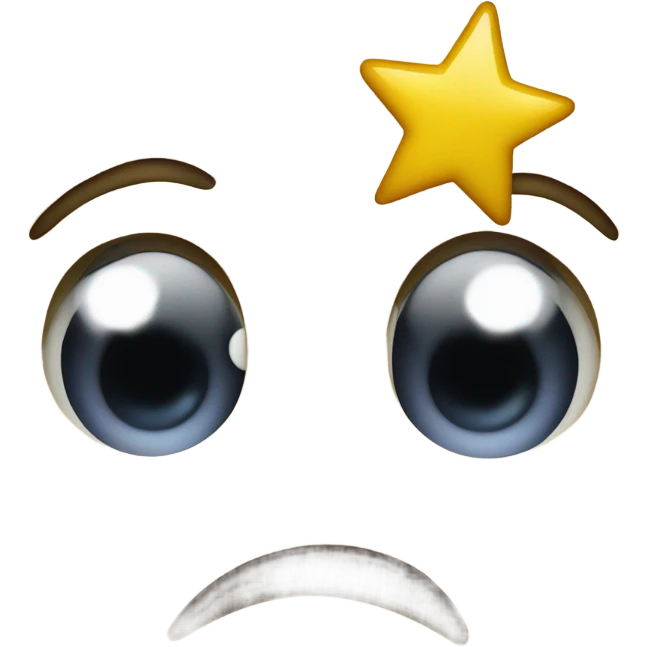 smiley face with stars instead of eyes emoji