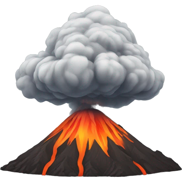 volcano agung emoji