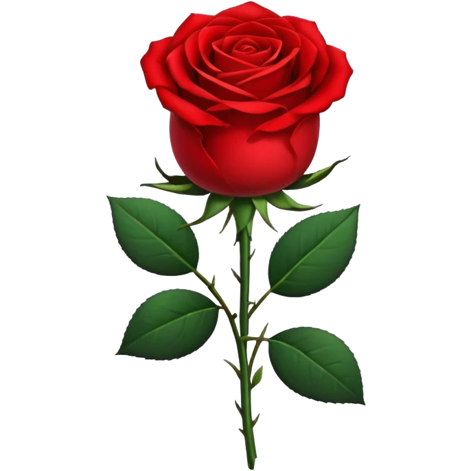 Single red rose with a black ribbon tied to it emoji