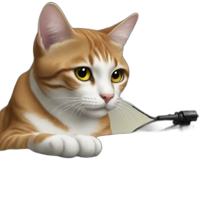 DJ cat with turntable emoji