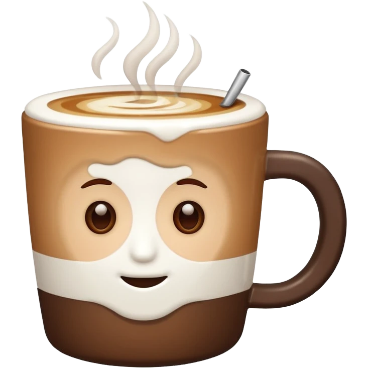 a flat white coffee emoji