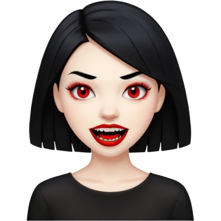 Vampir, Girl, Teeth, Fangs emoji