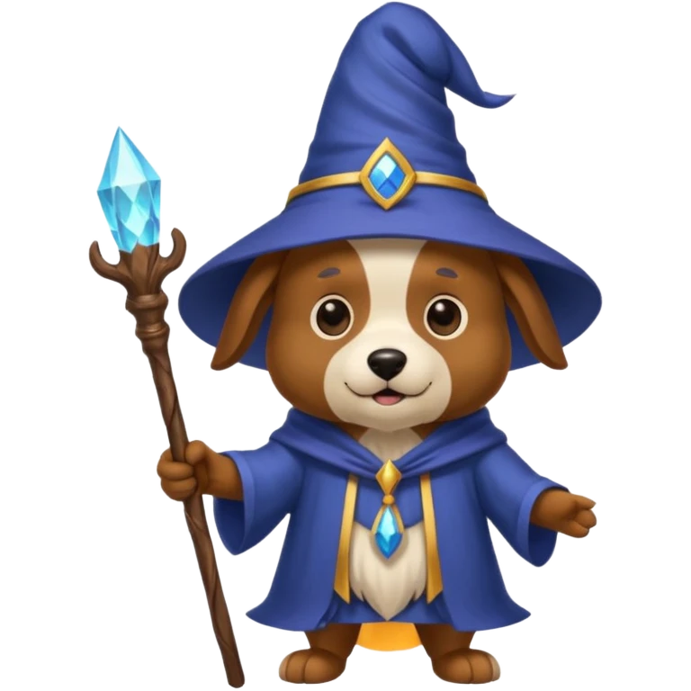 Dog wizard emoji