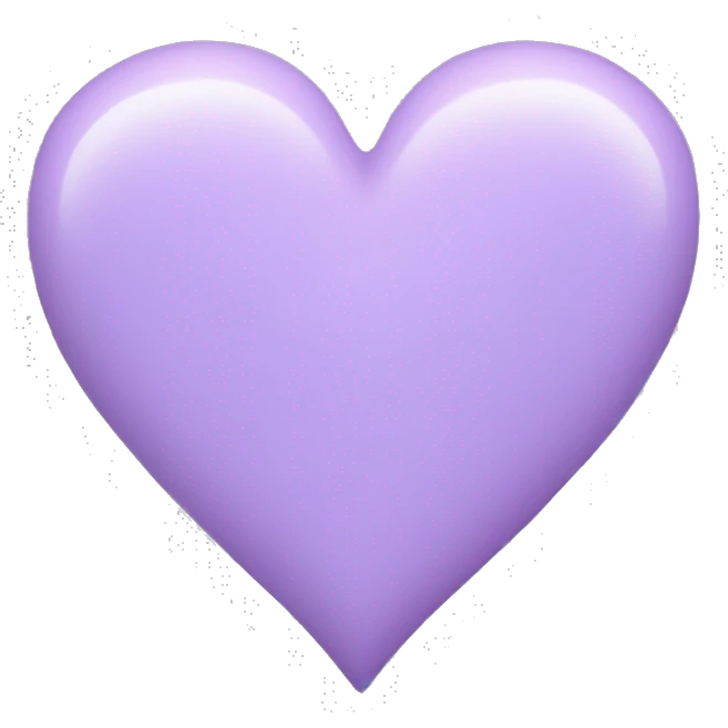 pastel violet heart  emoji