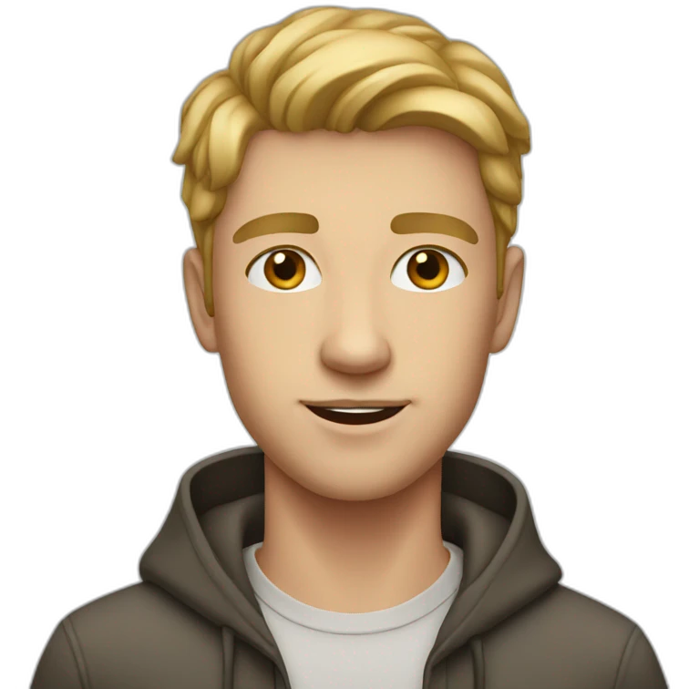 young white man emoji