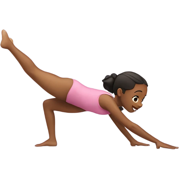 Girl doing a split  emoji