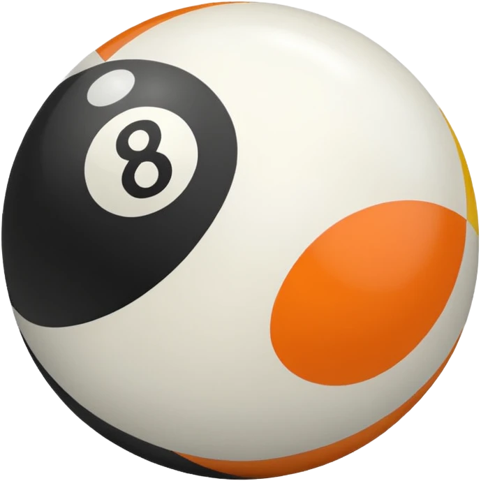 اريد كرة البيلياردو رقم 2 و رقم 8 emoji