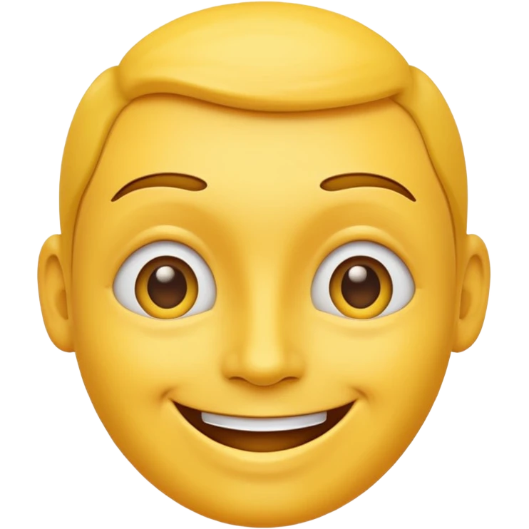 Yellow face emoji