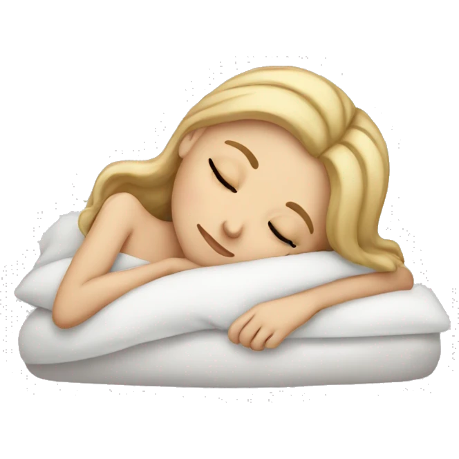 white girl sleeping emoji