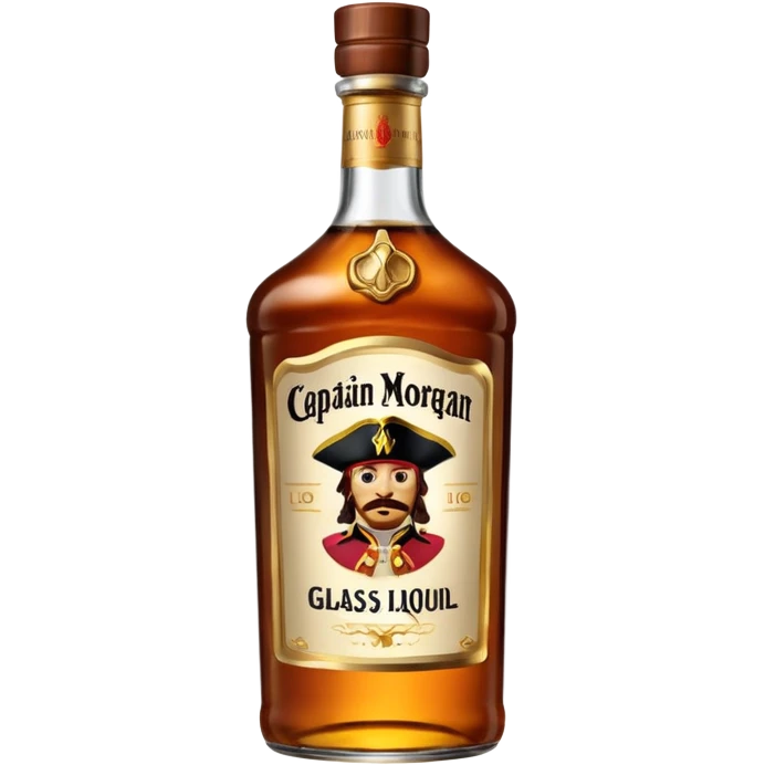 Une bouteille de captain morgan  emoji