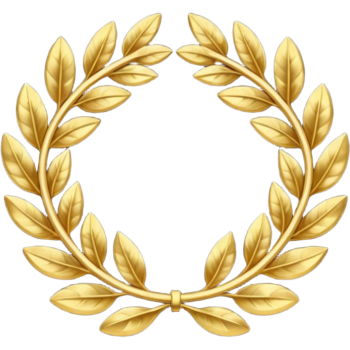 Laurel Wreath golden emoji