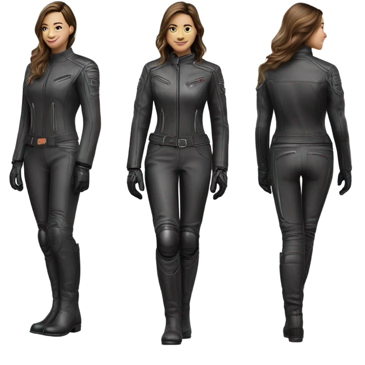 Women’s motorcycle gear emoji