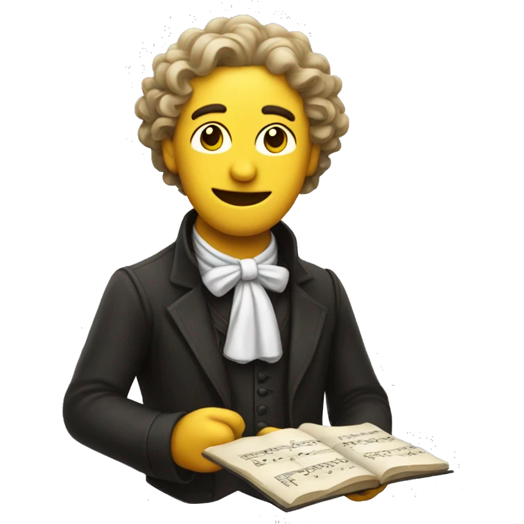 platyus dressed up as a composer smiling emoji