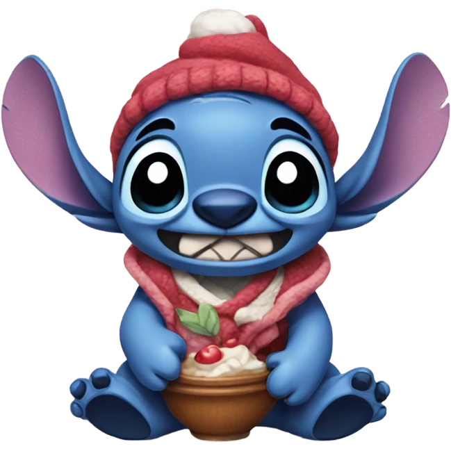 Stitch with cinnamorol emoji