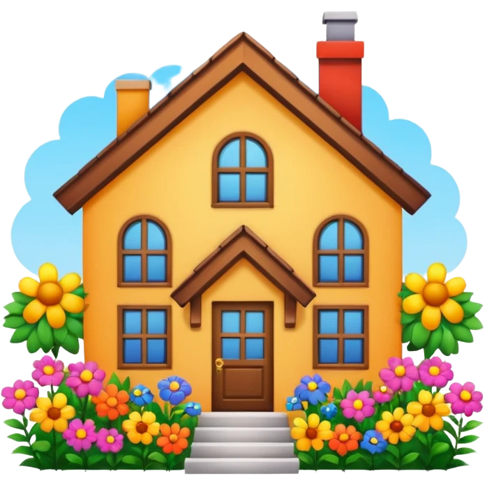 House of flowers emoji