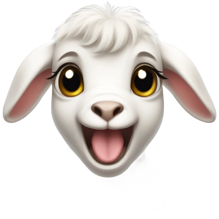 baby goat screaming emoji