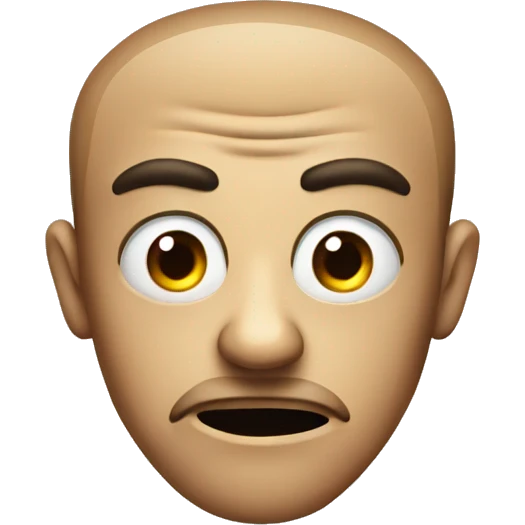 mean face with eyes looking right  emoji
