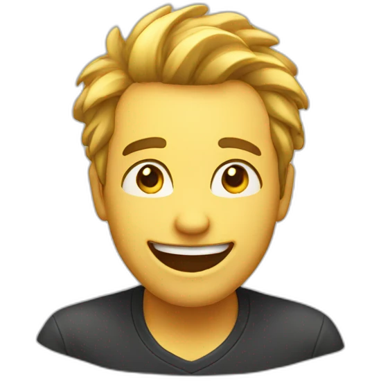 Naughty smile man emoji